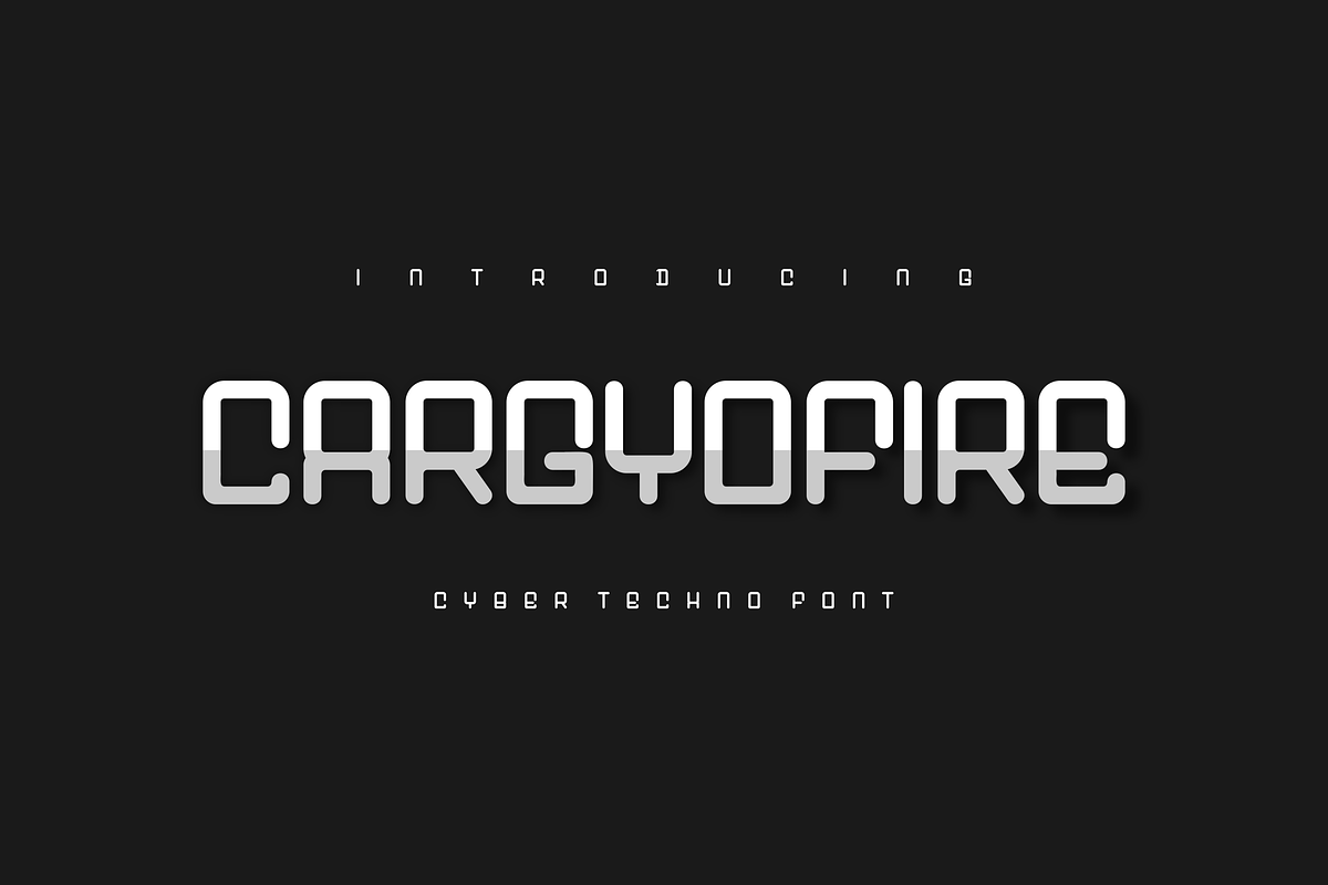 Cargyofire Font, a Sans Serif Font by ponuppo (Photo 1 of 3)