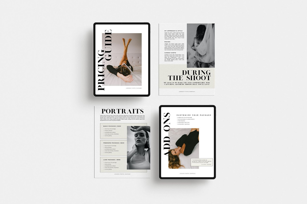 Photographer Pricing Template Canva, a Marketing Template by Blush Created (Photo 3 of 11)
