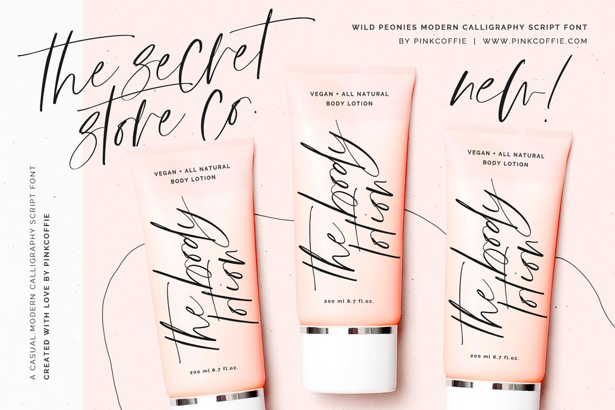 Modern Font & Logo Bundle - 85%Off, a Script Font by Pink Coffie (Photo 22 of 65)