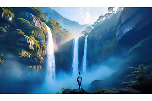 Man standing in front of a giant, a Nature Photo by Igor Tichonow