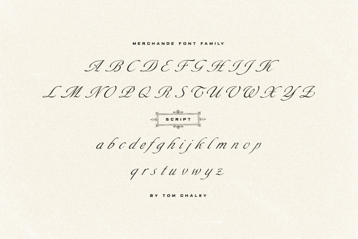 Merchande - Vintage Font Trio, a Font by Tom Chalky (Photo 10 of 11)