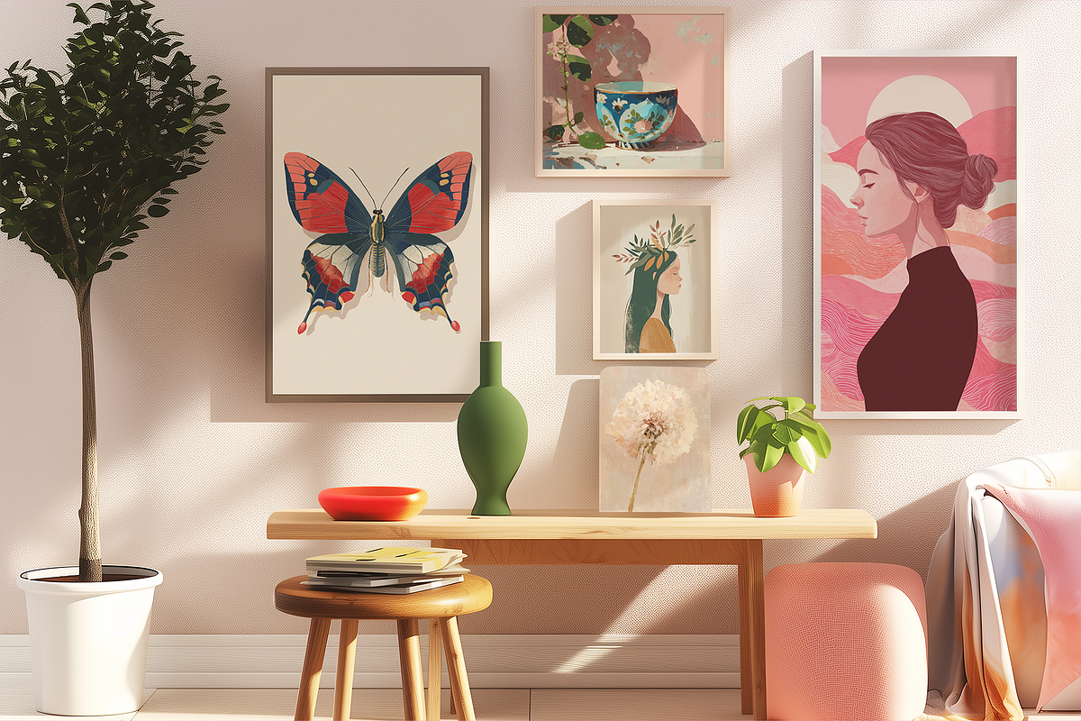 Modern Eclectic Prints Posters, a Background Graphic by JulsIst (Photo 6 of 12)