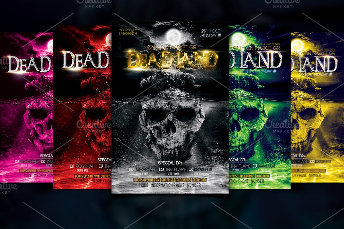 Halloween Flyer Bundle 10 in 1, a Flyer Template by Basez Flyers (Photo 10 of 19)