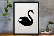 Swan Silhouette SVG, an Animal Illustration by newminddesign (Thumbnail 3 of 3)