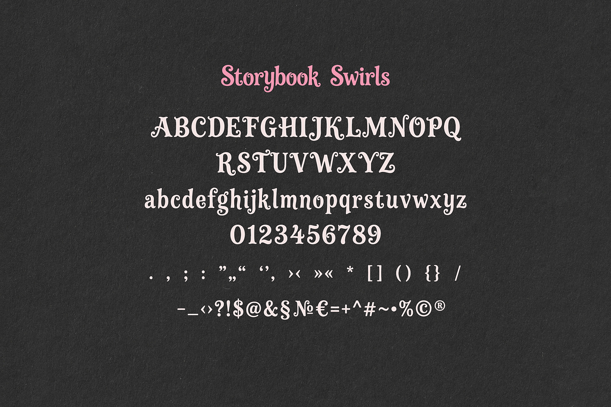 Storybook Swirls – Whimsical Serif, a Serif Font by gafaroff studio (Photo 8 of 8)