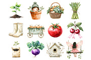 Watercolor Little Sprout Clipart, a Seasonal Illustration by Design Market (Thumbnail 5 of 6)