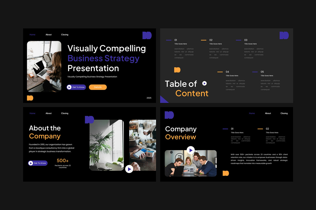 Modern Business Strategy Pitch Deck, a Presentation Template by Eklip Studio (Photo 5 of 6)
