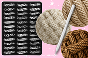 Procreate Rope texture brushes, a Brush Add-On by Revabrush (Thumbnail 7 of 7)