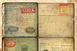 Vintage Passport Scrapbook