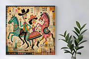 Country Dance, a Person Illustration by Sharon Schwalbe (Thumbnail 1 of 6)