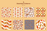 Oak&Acorn Harvest watercolor clipart, a Decorative Illustration by EL_SUHOVA (Thumbnail 11 of 14)