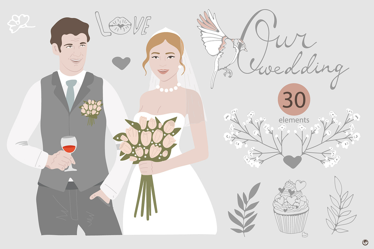 Our wedding, a Person Illustration by Olillia (Photo 2 of 4)