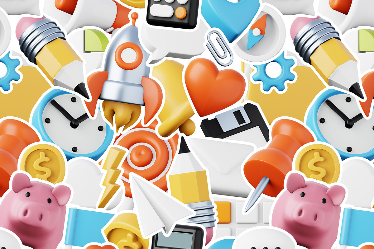 50 unique 3D icons Vol. 2 - Office, an Icon by Dmitriylo (Photo 5 of 6)
