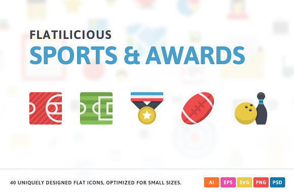 Sport Awards Flat Icons