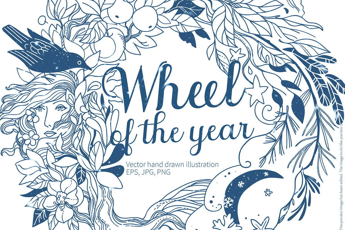 Wheel of Year. Vector art, a Seasonal Illustration by Nadia Murash (Photo 1 of 3)