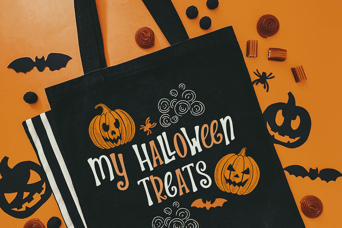 Halloween Bash Font for Crafters, a Script Font by BarcelonaShop (Photo 7 of 8)
