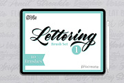 Procreate Lettering Brush Pack 1, a Brush Add-On by Cynlop Ink (Thumbnail 1 of 10)