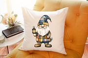 Christmas Patchwork Gnome Clipart, an Illustration by Sublimation Artist (Thumbnail 6 of 6)