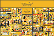 Autumn Time 2- 333 AI illustrations, a Seasonal Illustration by Pundateam (Thumbnail 9 of 12)