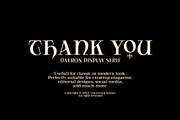 Daeron - Display Serif, a Serif Font by Uncarving (Thumbnail 10 of 10)