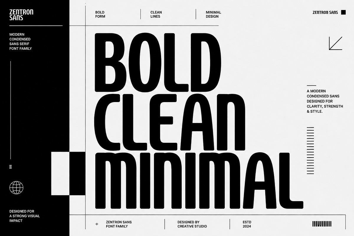 Zentron Sans, a Sans Serif Font by Wow Magic (Photo 2 of 5)