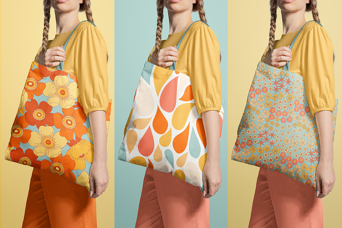 Amazing 70s. Retro Patterns., a Pattern Graphic by Mona Monash (Photo 7 of 8)