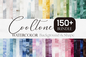 Watercolor Bundle-Background&Shape, a Texture Illustration by Beigetime