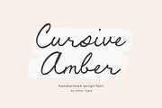 Cursive Amber Font, a Script Font by Timurtype (Thumbnail 1 of 7)