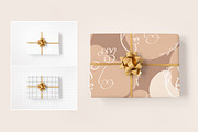 GIFT WRAP MOCKUPS | PSD, a Packaging Mockup by bazarova (Thumbnail 3 of 10)