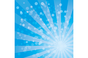 Sunburst Vector Pattern With Blue