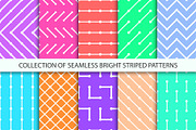 Bright colorful striped patterns, a Pattern Graphic by ExpressShop (Thumbnail 1 of 5)