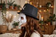 Halloween Skull Mask - 3d papercraft, a Card Template by PAPER amaze (Thumbnail 2 of 4)