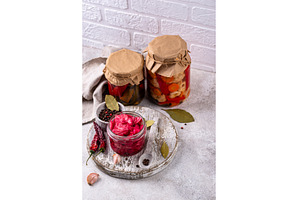 Healthy homemade fermented food in, a Food & Drink Photo by Yulia Furman