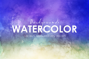 50% OFF Watercolor Backgrounds