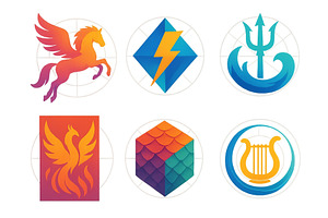 Various colorful mythical creature, an Illustration by ZinetroN