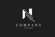 Minimal Initial N Letter Logo Modern, a Branding & Logo Template by Maylianaw28 (Thumbnail 1 of 2)
