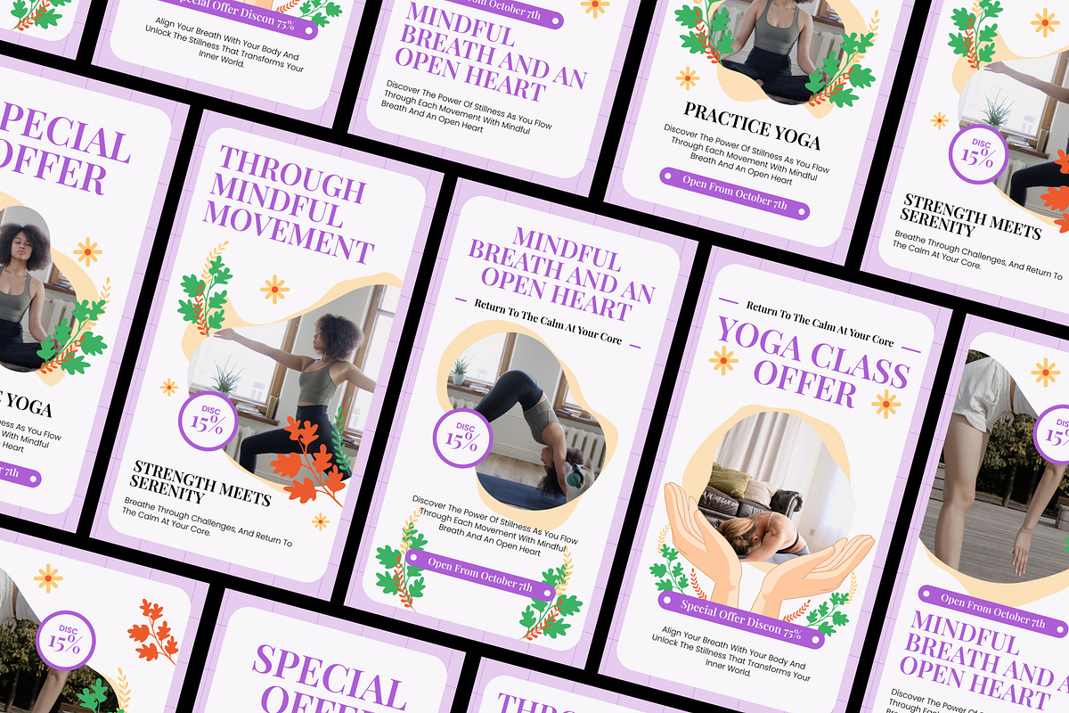Yoga Class Reel & Story After Effect, a Social Media Template by Loin Studio (Photo 1 of 2)