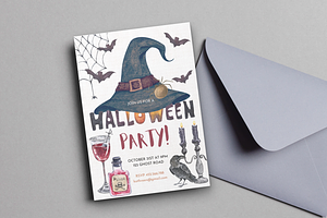 Halloween Party Invitation, an Invitation Template by ForeverPrint