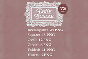 Vintage Fabric Doilies Bundle PNG, an Object Graphic by Marie T (Thumbnail 2 of 24)