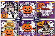 Bold & Easy Cute Halloween Coloring, a Seasonal Illustration by Design Station (Thumbnail 2 of 5)