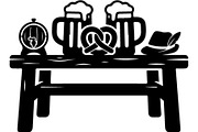 Oktoberfest Beer Table Silhouette, an Object Graphic by Gfx_Store (Thumbnail 5 of 16)