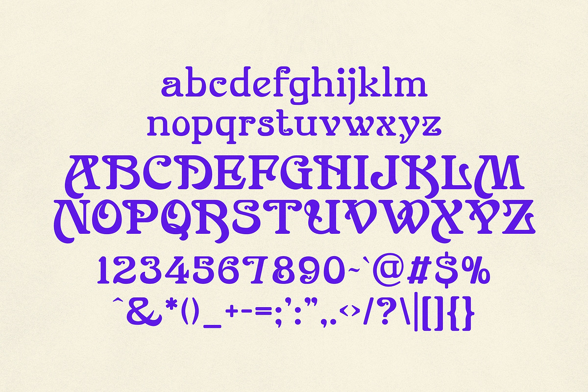 Magnolia Muse - Art Nouveau Type, a Serif Font by HipFonts (Photo 4 of 9)
