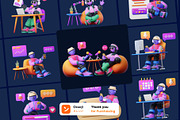 Live Streaming, Podcast 3D Character, a Characters & Person 3D Model by orenjidesign (Thumbnail 8 of 8)