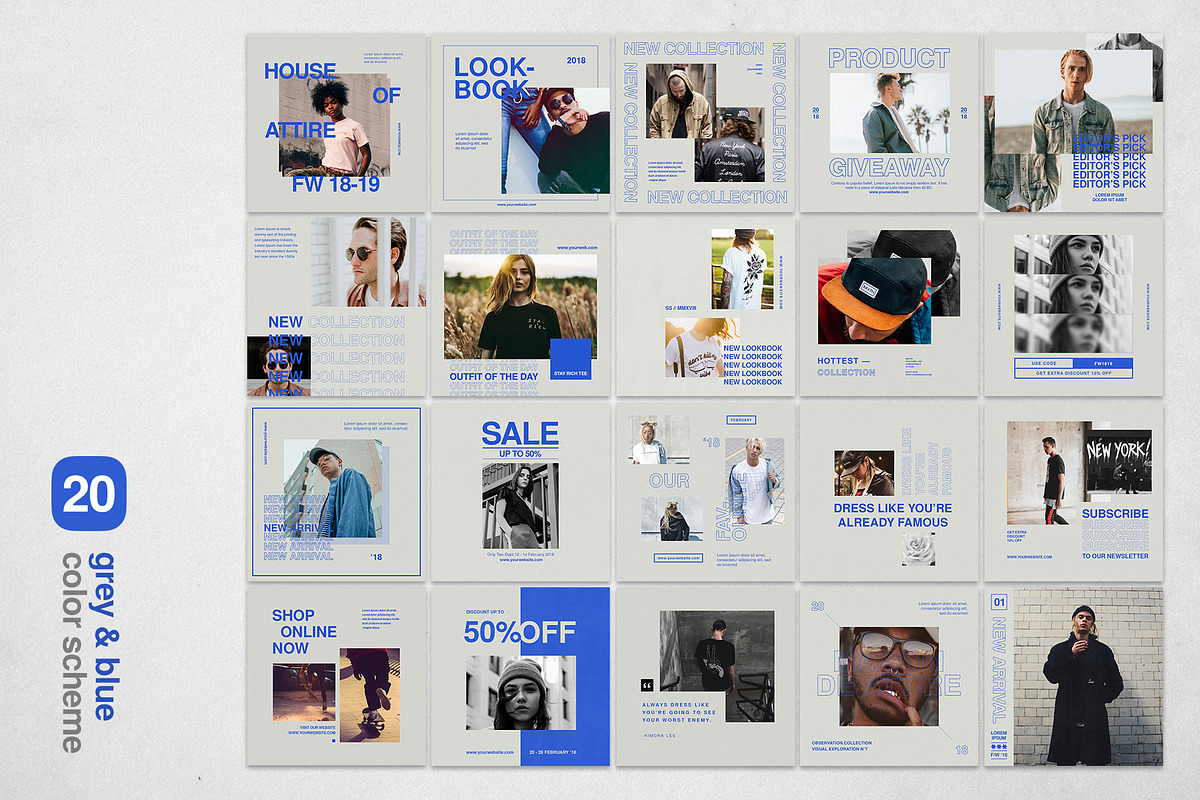 Instagram Bundle - Streetwear, a Social Media Template by muhisya (Photo 4 of 10)