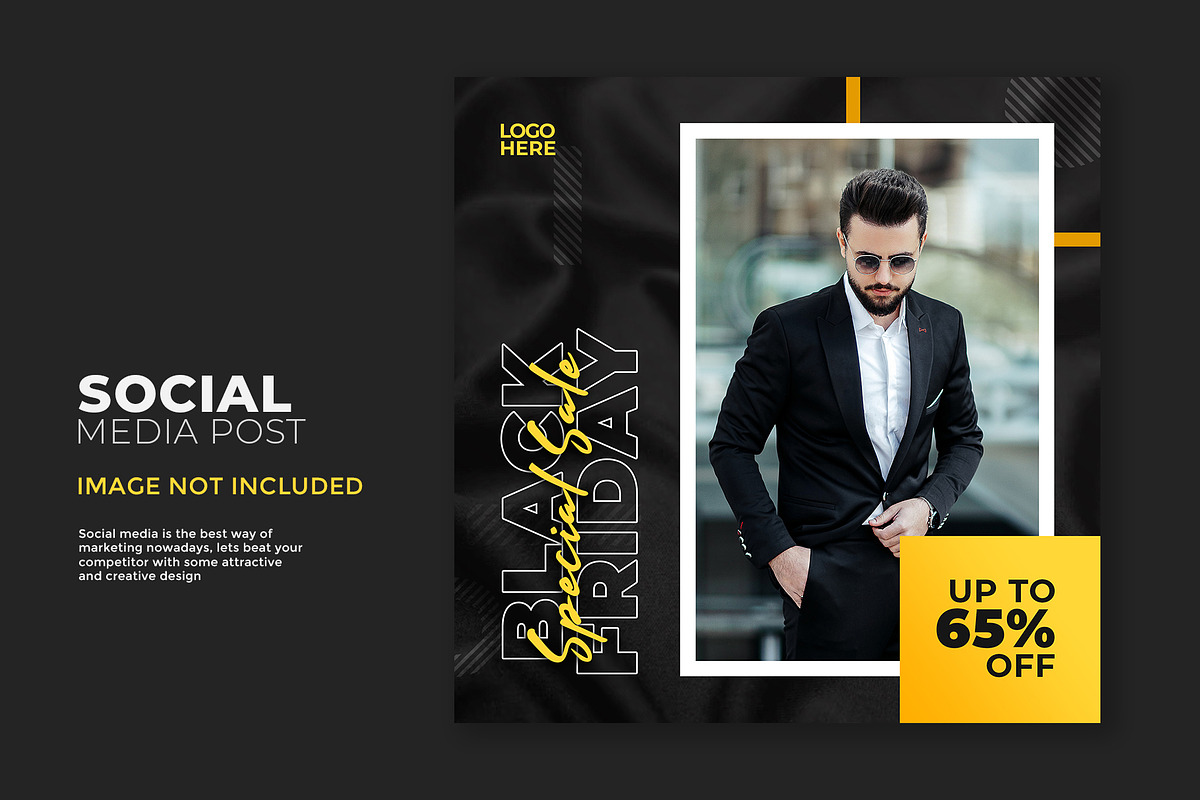 Black Friday Special Sale Template, a Social Media Template by Warm Snow (Photo 2 of 3)