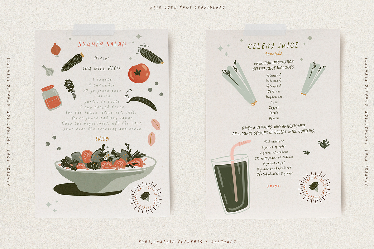 Street Beans || Fun Font & Extras, a Handwritten Font by nadispasibenko (Photo 10 of 15)