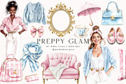 Preppy Glam, a Decorative Illustration by PeDe Designs (Thumbnail 1 of 12)