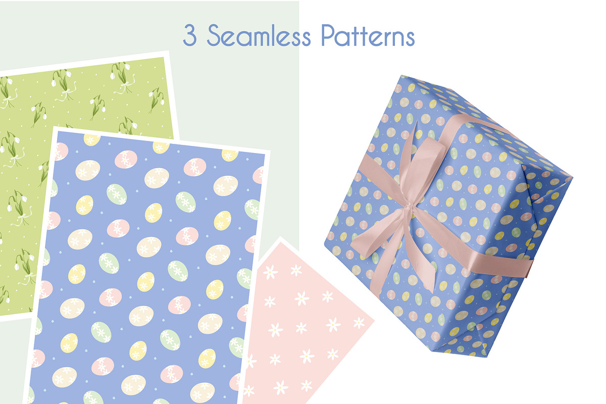 Soft Easter and Spring Design Kit, a Seasonal Illustration by statica (Photo 4 of 7)