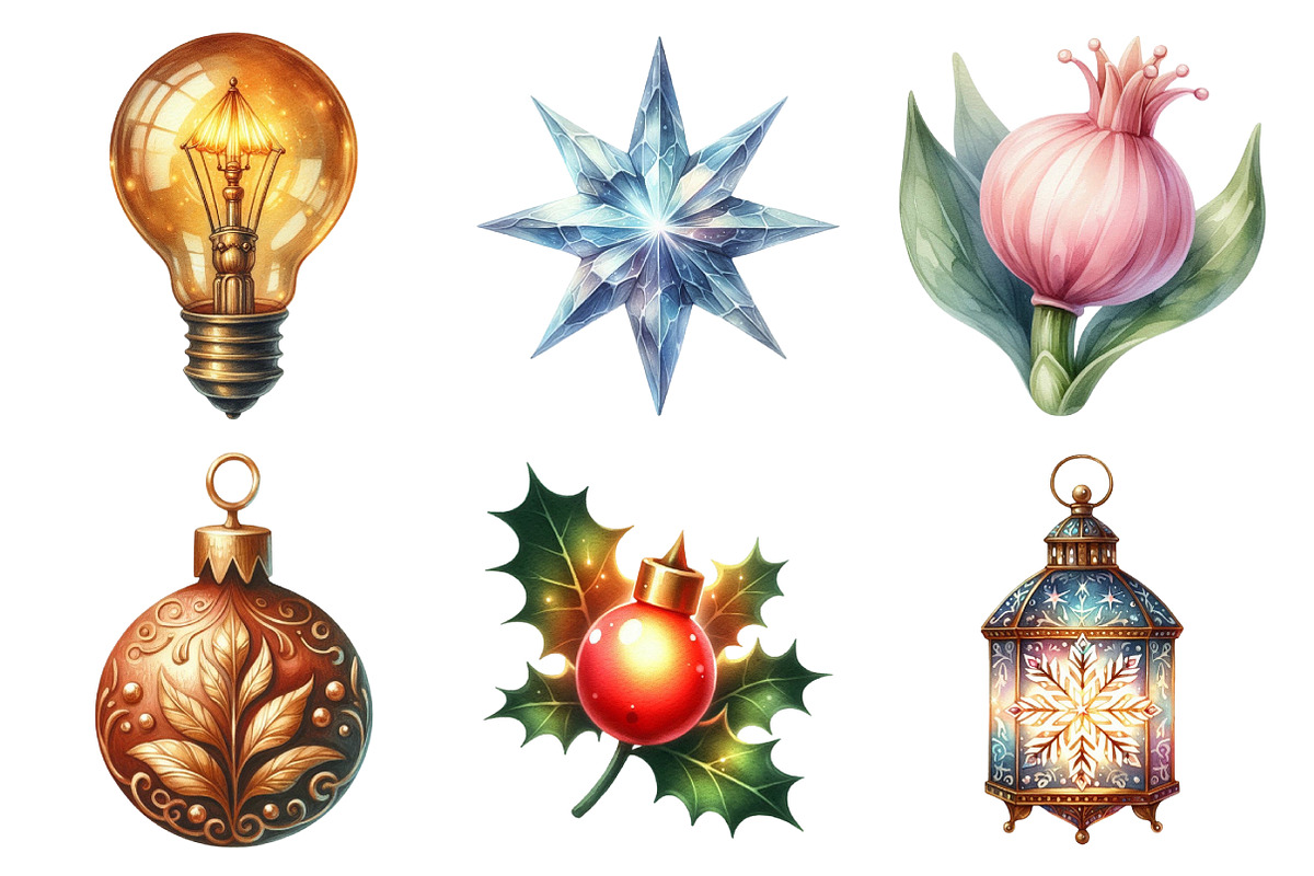 Christmas Light Clipart, an Illustration by Daily.Designs (Photo 4 of 5)