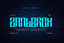 Zanterox - Cyberpunk Futuristic Font